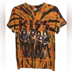 KISS End of the Road Tour Tie Dye T-Shirt Medium